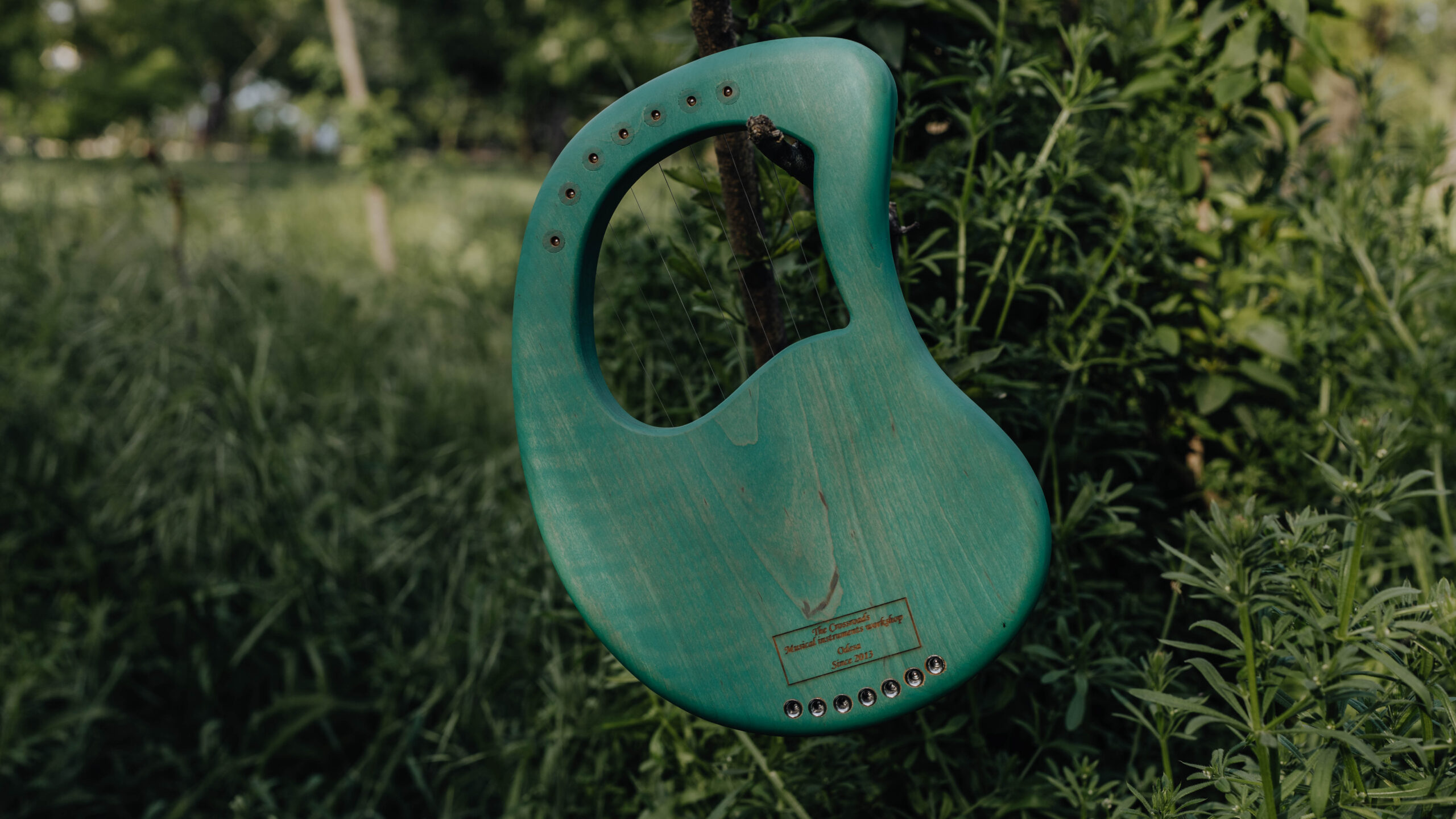 Pocket lyre 7 strings / lyreharp / simple lyre / Handmade Lyre Harp - Image 10