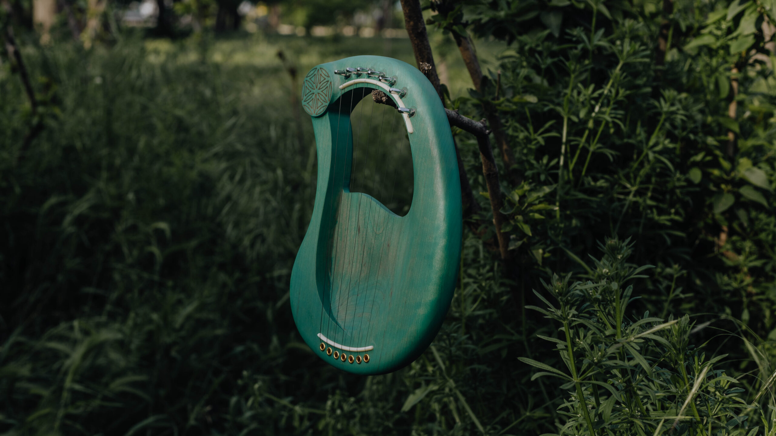 Pocket lyre 7 strings / lyreharp / simple lyre / Handmade Lyre Harp - Image 2