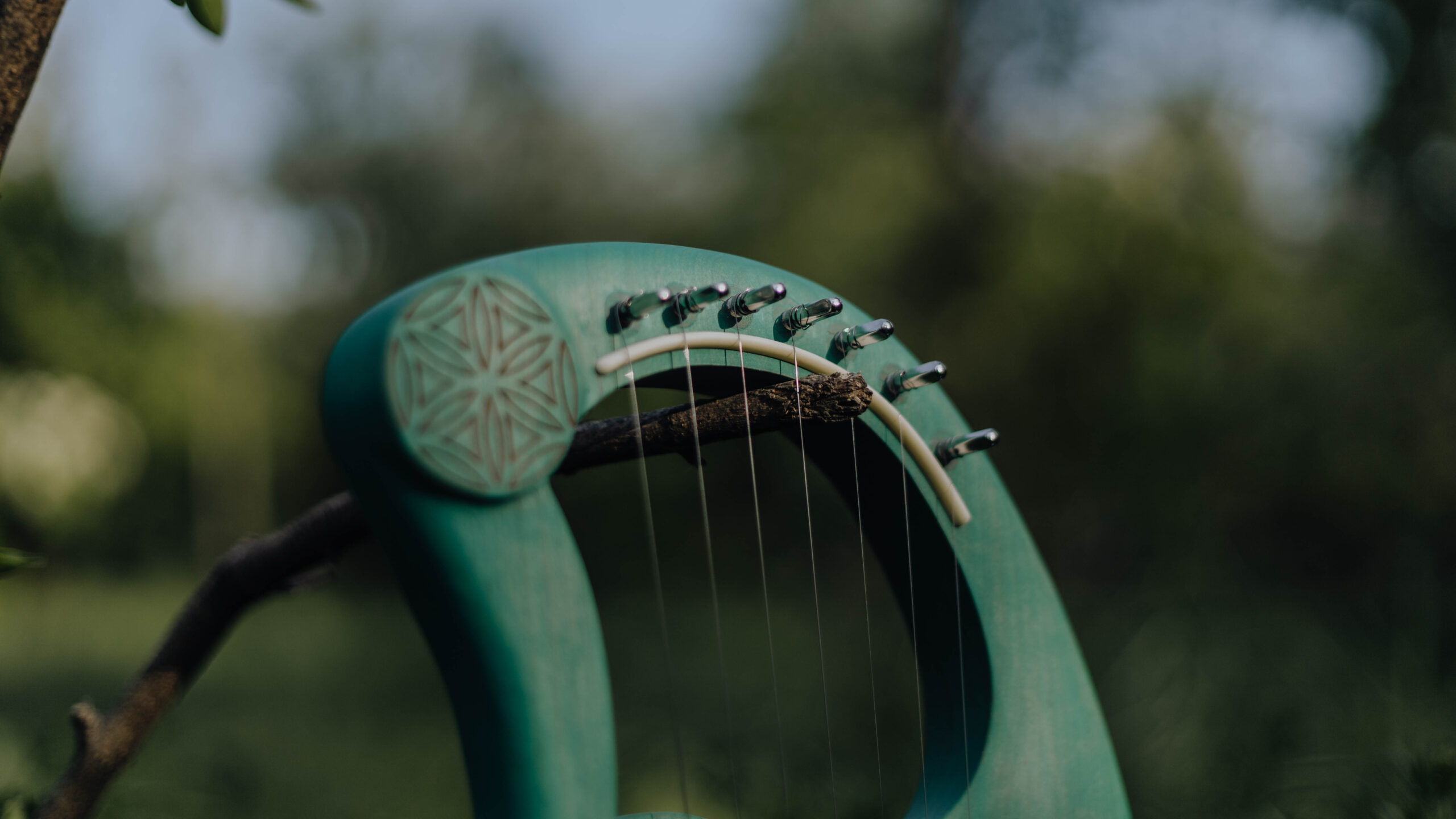 Pocket lyre 7 strings / lyreharp / simple lyre / Handmade Lyre Harp - Image 5