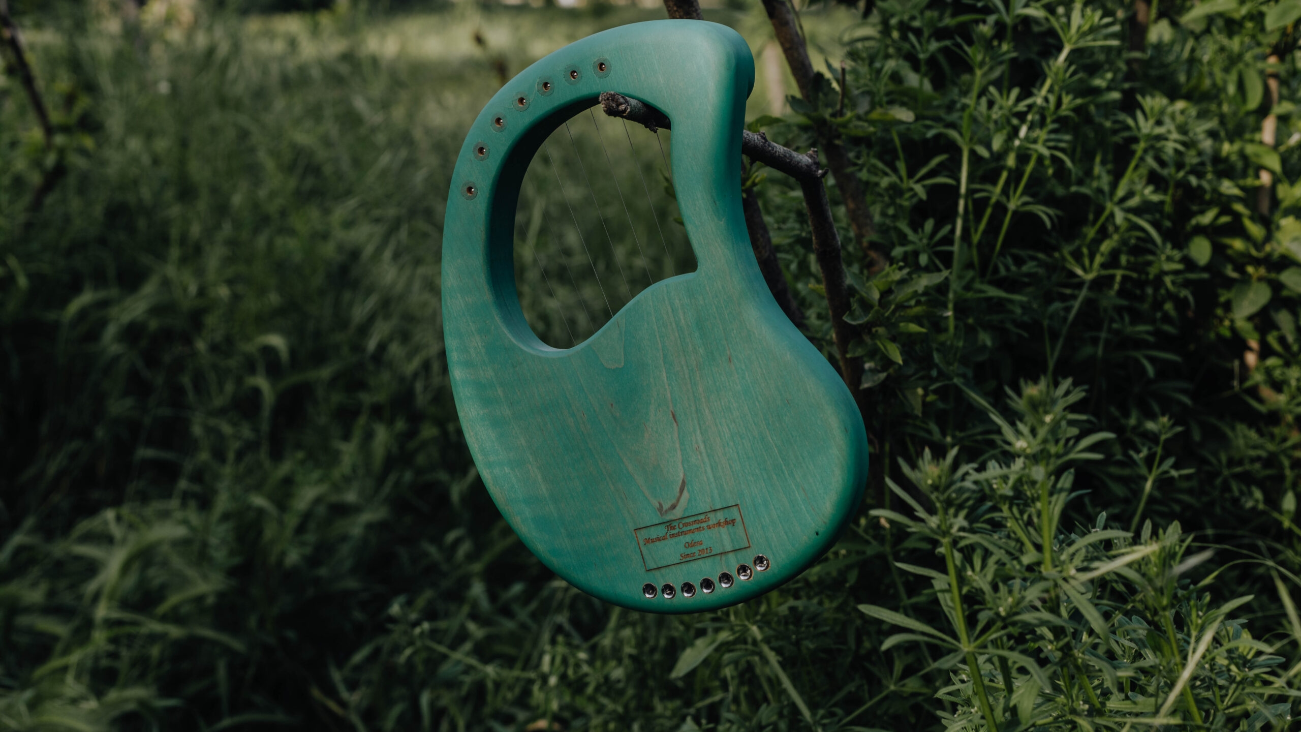 Pocket lyre 7 strings / lyreharp / simple lyre / Handmade Lyre Harp - Image 8