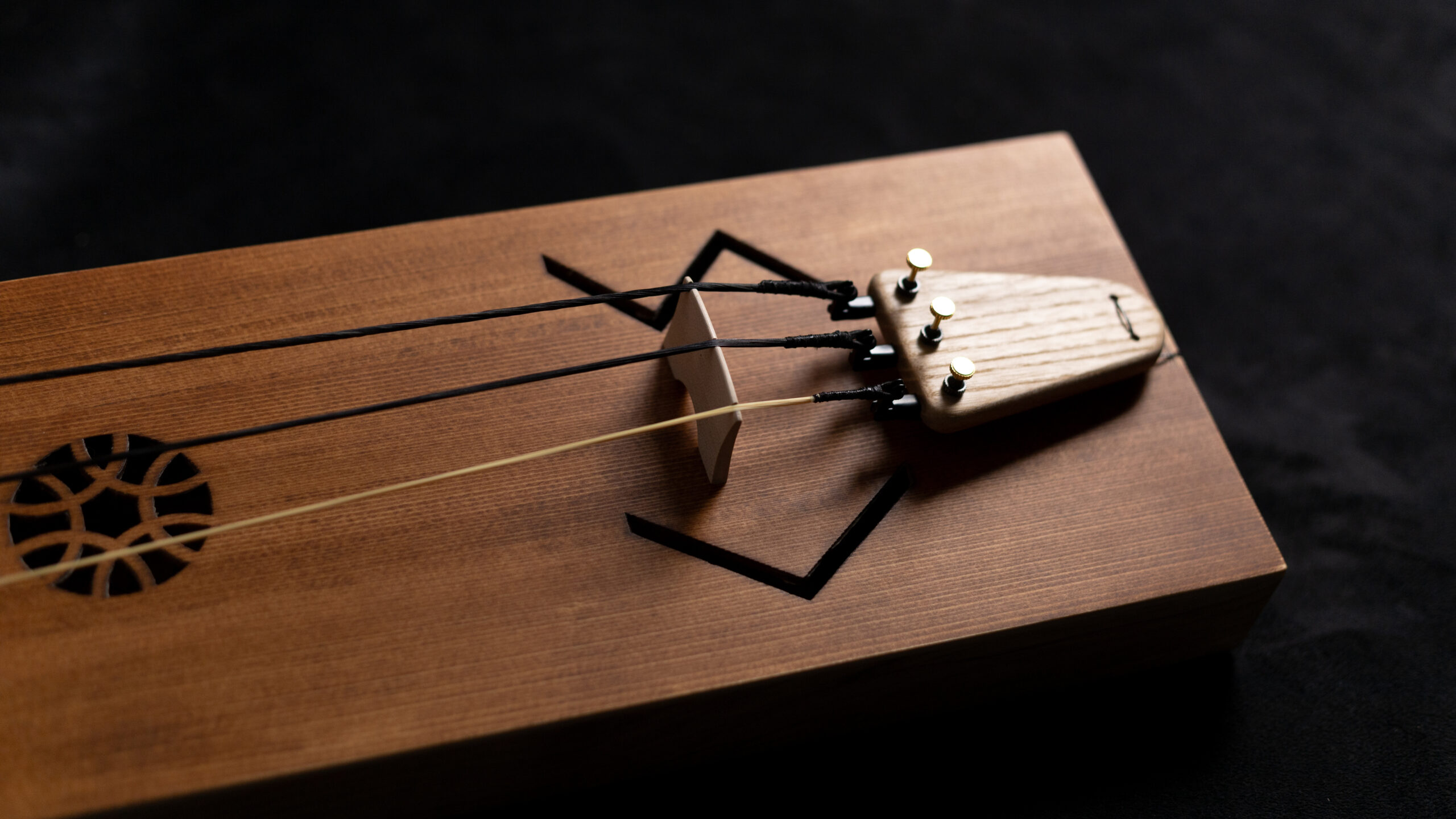 Three strings Tagelharpa/Talharpa bowed lyre - Image 9