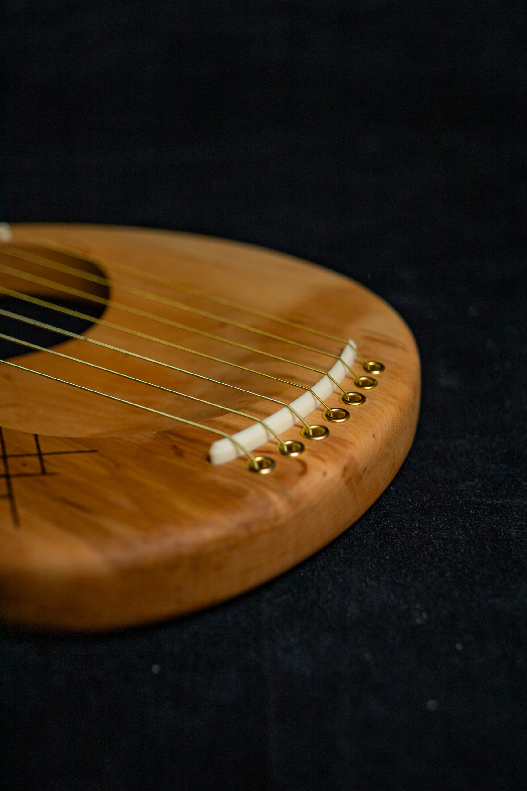 Handmade Pocket lyre 7 strings / lyreharp / simple lyre - Image 9