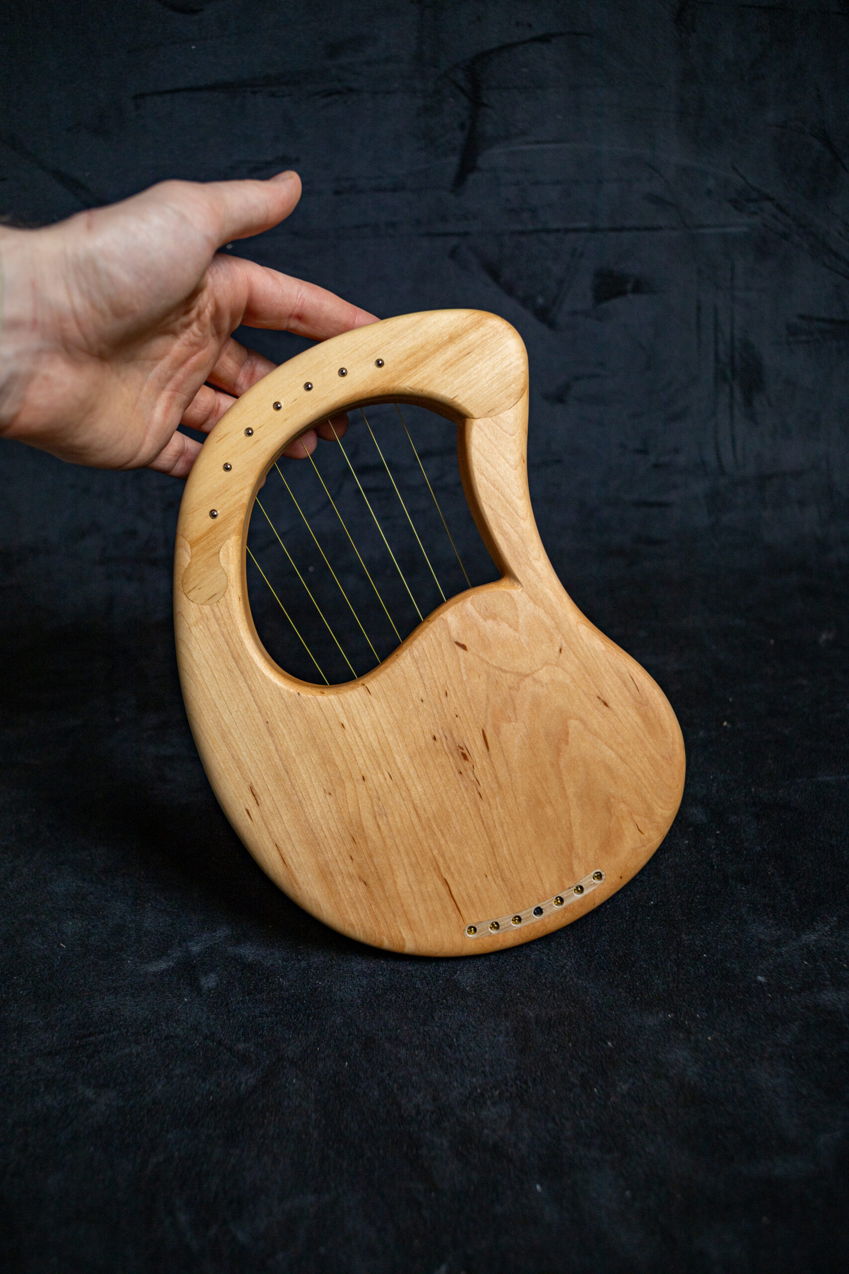 Handmade Pocket lyre 7 strings / lyreharp / simple lyre - Image 4