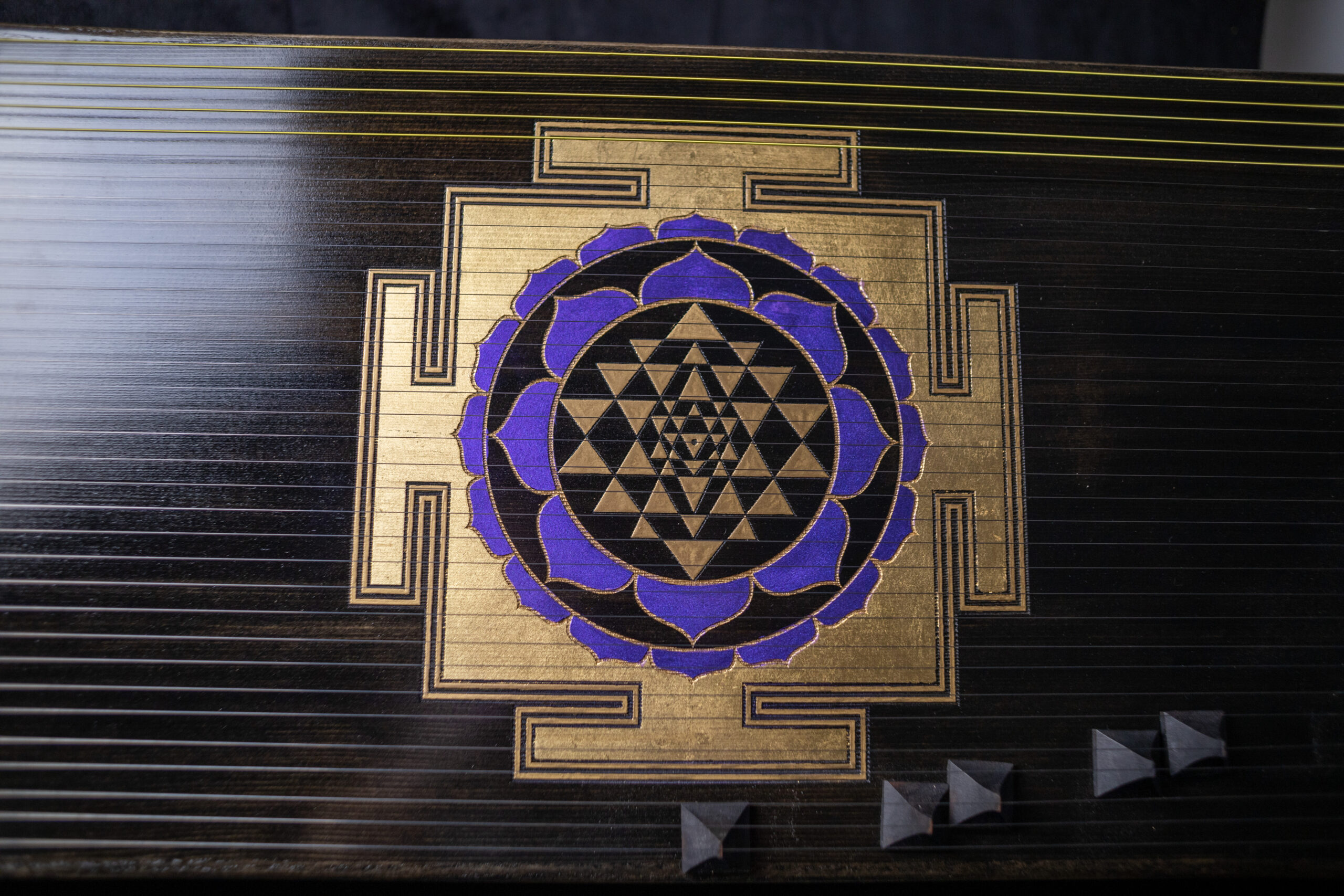 Monochord 34 strings with Srī Yantra with Runic Gain - Image 3