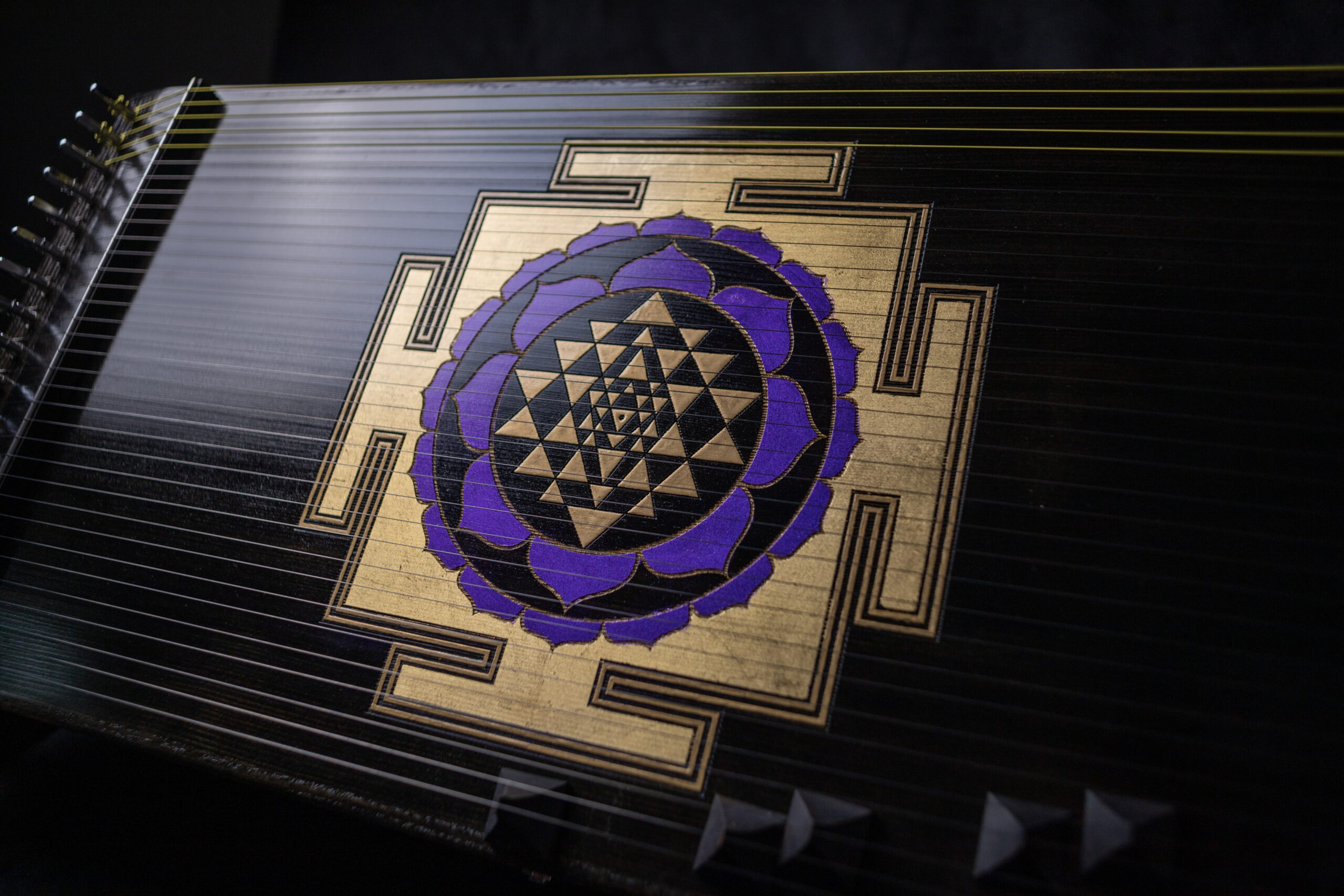 Monochord 34 strings with Srī Yantra with Runic Gain - Image 2